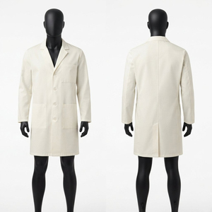 Sales Blackhardson Premium White Lab <b>Coat</b> 200 GSM Polycotton Fabric Custom Logo Embroidery <b>Long</b> Sleeve Professional Hospital - Product Image 1