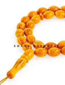 Premium Amber Resin Tasbih 33 <b>Beads</b> Muslim Prayer Rosary Misbah Subha Zikr Dhikr <b>Meditation</b> <b>Beads</b> Ideal for Spiritual Gift Use - Product Image 3