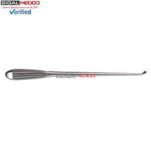 เครื่องมือผ่าตัดกระดูกแบบมืออาชีพ Curette 11 ปลายโค้งกลับ ทำจากเหล็กกล้าไร้สนิม ด้ามจับกลวง ได้รับมาตรฐาน CE - Product Image 3