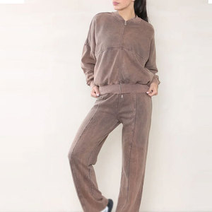 Survêtement pour femmes de haute qualité fabriqué au Pakistan, effet délavé à l'acide, prix de gros abordable - Product Image 2