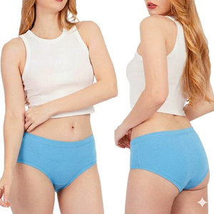 Proveedor Principal de Ropa Interior Femenina Tipo Hipster, Transpirable, Tejida, Suave al Tacto, Elástica, Ajuste Relajado, Cobertura Total, Uso Diario, Sensación Suave - Product Image 1