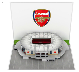 Ar.se.nal Football Stadium 3D Pop-Up Greeting Card Digital Printing <b>Gloss</b> Lamination Gift - Product Image 1