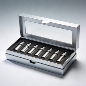 En stock: Ampollas de vidrio de 5 ml chapadas en oro y plata para líquidos de crecimiento médico y de belleza, con sistema de bayoneta y solución de galvanoplastia. - Product Image 4