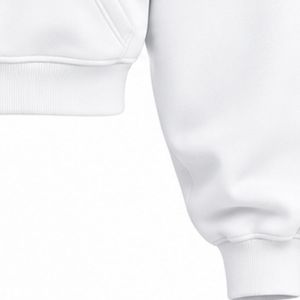 Sudadera con capucha corta para mujer al por mayor, con cremallera completa, manga larga, informal, personalizada, a la moda, estilo urbano, ropa exterior - Product Image 6