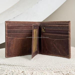 กระเป๋าสตางค์แบบบางทำจากหนังแท้ป้องกัน RFID ความจุมากกระเป๋าสตางค์ใส่บัตรกระเป๋าสตางค์แบบสั้นสำหรับผู้ชายบัตรประจำตัวเงินสด - Product Image 6