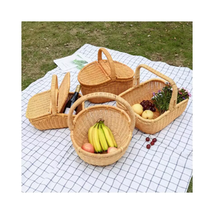2024 SPECIAL PRODUCT ECO-FRIENDLY HANDCRAFTED BAMBOO BAMBOO BASKET for STORAGE of FRUITS and HOME DECORATION - Product Image 1