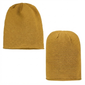 Unisex Solid Color <b>Beanie</b> <b>Hat</b> 100% Acrylic Knitted Winter Cap Casual Style for Adults 56-58CM Head Circumference - Product Image 6