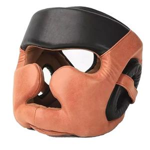 Protège-têtes en cuir pour entraînement de kick-boxing, protection du visage, design personnalisé et DUAL SPORT - Product Image 3