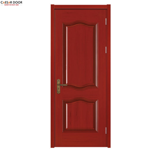 Portes intérieures modernes en MDF à grain de bois PVC, insonorisées, à densité moyenne, pour l'immobilier – Vente directe usine - Product Image 1