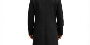 Men's Long <b>Wool</b> Double Breasted Trench Coat Turn-down Collar Solid Color Overcoat Regular Fit White <b>Pants</b> Outfit - Product Image 6