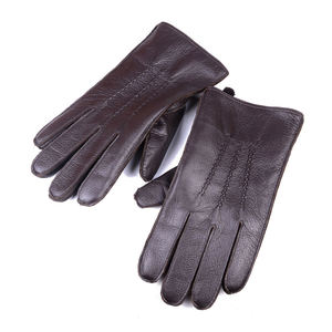 Guantes de Conducción de Seguridad para Hombre, Elegantes, de Cuero Genuino de Piel de Ciervo, Personalizables, Resistentes a Desgarros, de Secado Rápido - Product Image 1