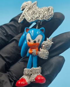 Colgante Personalizable de Personaje de Dibujos Animados en 3D, Plata 925, Estilo Hip Hop, con Incrustaciones de Diamantes, Pasa el Test de Diamantes, Colgante de Moda para Raperos - Product Image 1