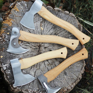 Small Size Hand <b>Axe</b> With Durable Steel Head And Natural Wooden Handle For Hiking Bushcraft And Wood Preparation - Product Image 2