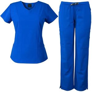 Conjunto de Uniformes Médicos Personalizables y Ecológicos para Enfermeras, Pantalones Deportivos y Blusa de Manga Corta de Forro Polar, Diseñados para Uso Hospitalario - Product Image 3