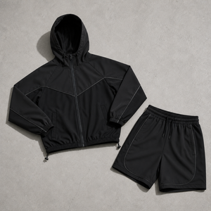 Veste coupe-vent unisexe personnalisée à capuche pour l'hiver, style streetwear, avec poignets élastiques, légère, en polyester, pour les marques sportives américaines - Product Image 4