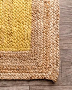 Luxury Abstract Pattern Door Mat Embroidered Woven Cotton high quality <b>Jute</b> <b>Rugs</b> for Living Room Available in Multiple Sizes - Product Image 6