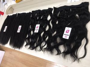 Extension Halo couleur naturelle cuticules alignés cheveux vierges vente en gros du Vietnam - Product Image 3