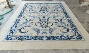 Alfombra de Lana Pura Hecha a Mano con Diseños Florales Únicos, Super Tufted, para Sala de Estar, Pasillo y Área de Estar - Product Image 4