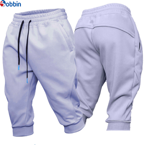 New Arrival <b>Men's</b> Custom Logo Front Casual Canvas Eco-Friendly Drawstring <b>3</b>/<b>4</b> <b>Length</b> Sweatpants Breathable Quick Dry Shorts - Product Image 5