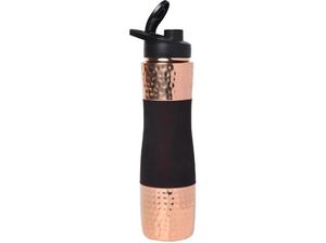 Bouteille d'eau en cuivre avec bec verseur, capacité de 1000 ml, personnalisable, grande capacité portable pour les bienfaits ayurvédiques, cerise foncée - Product Image 6