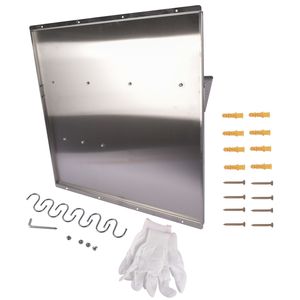 Scudo Protettivo da Parete per Cappa da Cucina 30 x 30,7 Pollici con Ripiano, in Acciaio Inossidabile, per Stoccaggio a Parete della Cappa - Product Image 2