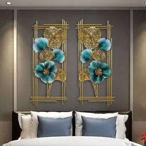 Décoration murale créative en métal, motif floral, pour la maison, design artistique, pour les fournisseurs en gros - Product Image 2