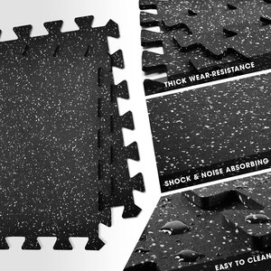Strong Build Rubber <b>Interlocking</b> Gym <b>Tiles</b> <b>Floor</b> Protection Mats Rubber <b>Interlocking</b> Gym <b>Tiles</b> Durable Rubber Material - Product Image 5