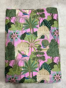 Tela de Algodón Cambray Orgánica con Estampado Tradicional Jaipuri 60x60, Ligera, Estampada a Mano, para Vestidos, Bolsos, Cortinas, Niños - Product Image 6