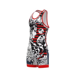 Traje de Lucha Libre para Hombre de Alta Calidad, Mezcla de Spandex/Poliéster, Ligero, de Secado Rápido, con Impresión por Sublimación Personalizada - Product Image 4