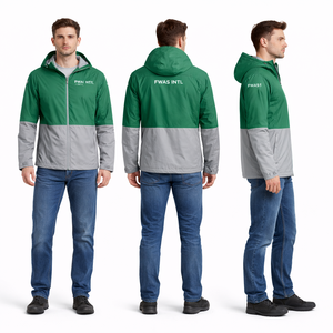 Chaqueta cortavientos de algodón pakistaní para hombre, talla grande, para exteriores/casual/uso urbano, con cremallera, ropa deportiva cálida, chaquetas para hombre - Product Image 1