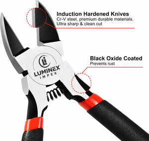 LUMINEX IMPEX LUB=113 <b>Long</b> <b>Nose</b> Stainless Steel Lightweight Smooth Work Jewelry Making Polishing Pliers for Bracelet Making DIY - Product Image 5