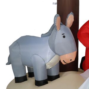 Decorazione Natalizia da Giardino Gonfiabile di Gesù da 1,8 m con 8 Luci LED per Esterni - Product Image 2