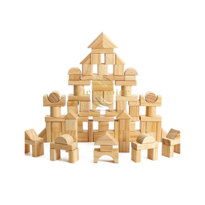 VietChoice Preschool Wooden Block <b>Toy</b> Set With 100 Colored Pieces Educational Creative Play Gift for Kids - Product Image 5