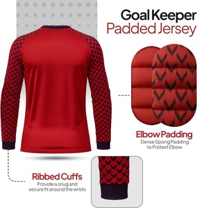 Performance Goalkeeper Shirt Custom Logo Quick Dry <b>Soccer</b> Apparel - Product Image 2