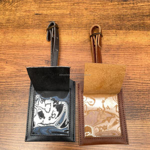 Custom Genuine Leather Tag with logo & <b>Passport</b> Holder Wedding Favor Gift Leather Blank Luggage Tags for Promotional Gift - Product Image 6