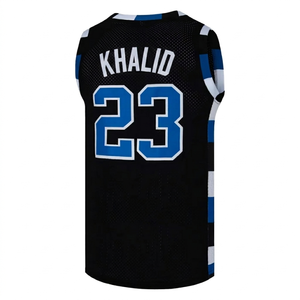 Maillots de basket-ball sur mesure pour hommes, maillot de basket-ball uni, vêtements de sport en polyester, chemises unisexes, service OEM, maillot de basket-ball - Product Image 1