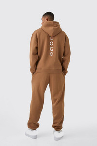 Custom Logo 100% Cotton Heavyweight Oversized Pullover Hoodie 350/450/550GSM Plain Dyed Men's Winter Sweatshirt - Product Image 3
