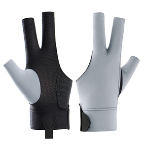 Breathable 3 Finger Snooker Gloves Non Slip Billiard Gloves Left Hand Mesh Pool Cue Gloves for Weightless Smooth Stroke - Product Image 1