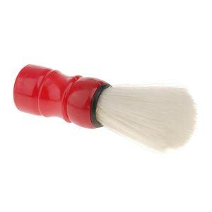 Pinceau à raser pour barbe et moustache pour homme avec poils de blaireau de qualité supérieure et manche en bois rouge, pour l'entretien des moustaches - Product Image 1