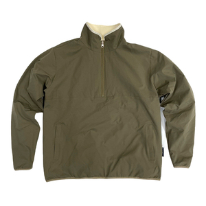 Wholesale Oversize High-Neck Half-Zip Fleece-Lined <b>Jackets</b> Custom Windproof Warm Outdoor Casual Men'<b>s</b> <b>Jacket</b> - Product Image 2