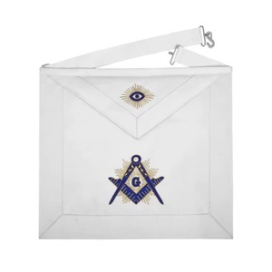 Delantal de Maestro Masón de la Gran Logia, Logia Azul, de terciopelo de color personalizado, con bordado a mano de seda, estilo Catedral, Étnico, para todas las estaciones, con logotipo personalizado MA - Product Image 1