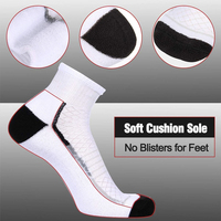 Chaussettes de sport athlétiques montantes pour jeunes, personnalisées, en fibre de bambou douce, séchage rapide, antidérapantes, respirantes