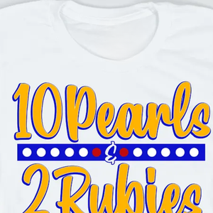 Camiseta con 10 Perlas y 2 Rubíes, Camiseta de Algodón con Estampado Personalizado, Unisex, Cuello Redondo, Informal, con Diseño Gráfico, Moda Urbana, Venta al Por Mayor, OEM - Product Image 2