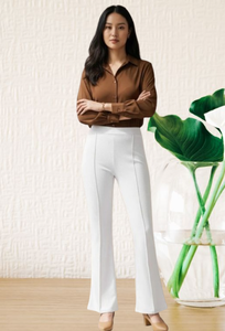 Pantalones de Negocios para Mujer al por Mayor de Alta Calidad, Pantalones Casuales para Mujer, Pantalones Holgados Finos de Cintura Alta - Product Image 2