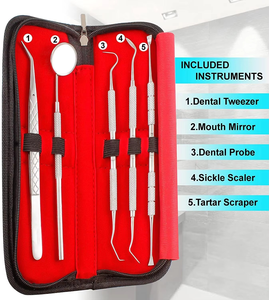 Professional Dental Hygiene Kit Tarter Scraper, Dental Toothpick, Mouth Mirror Dental surgical instruments - Product Image 3