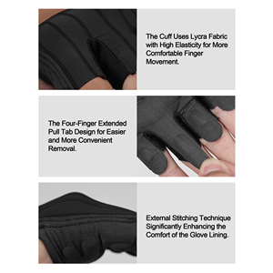 Professional Fingerless Gloves For Gym Fitness And Outdoor Activities Breathable Material With Padded Palm For Comfort In Summer - Product Image 2