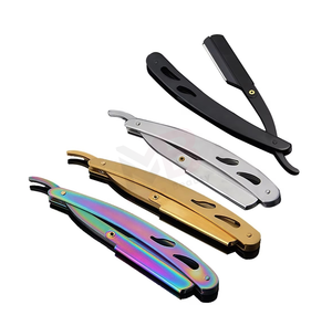 Navajas de Afeitar Profesionales para Barbería, Cuchillas de Afeitar Rectas para Afeitados Profesionales en Salón - Product Image 1