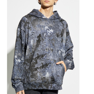 Sweat-shirt à capuche classique pour homme, tie-dye, léger, à manches longues, avec capuche réglable et poche kangourou - Product Image 2