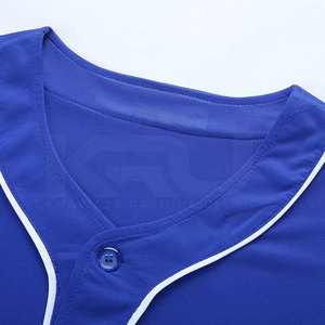 Camiseta de Béisbol de Manga Corta con Estampado por Transferencia Térmica, Transpirable, de Secado Rápido, 100% Poliéster, Cuello en V, con Diseño de Personajes, Precio Imbatible, MOQ Bajo - Product Image 2