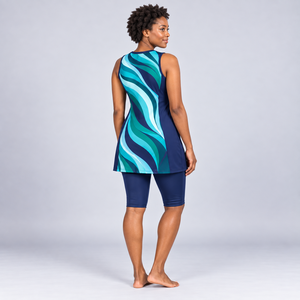 Oem New Collection Modest 2 Piece <b>Burkini</b> Set High Cut Long Sleeves Islamic 2 Piece Set <b>Plus</b> <b>Size</b> Modest 2 Piece <b>Burkini</b> Set - Product Image 5